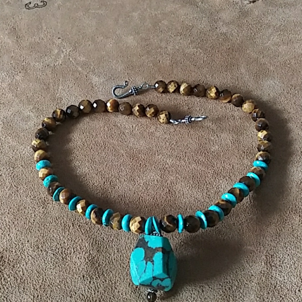 Turquoise/Tiger Eye Necklace